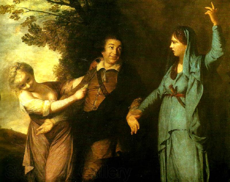 Sir Joshua Reynolds garrick between tragedy and  comedy